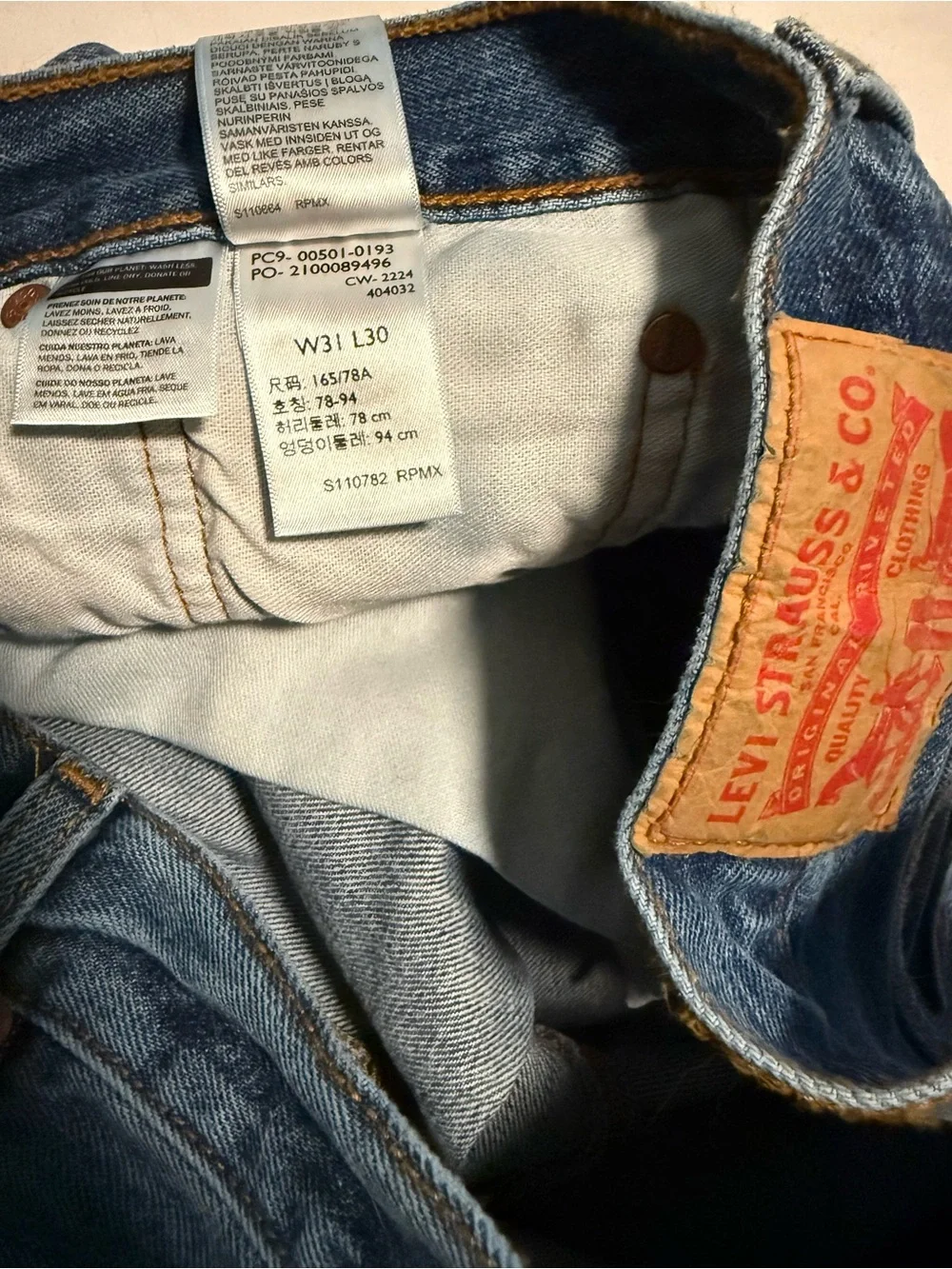 Levi's Men’s 501 jeans medium wash